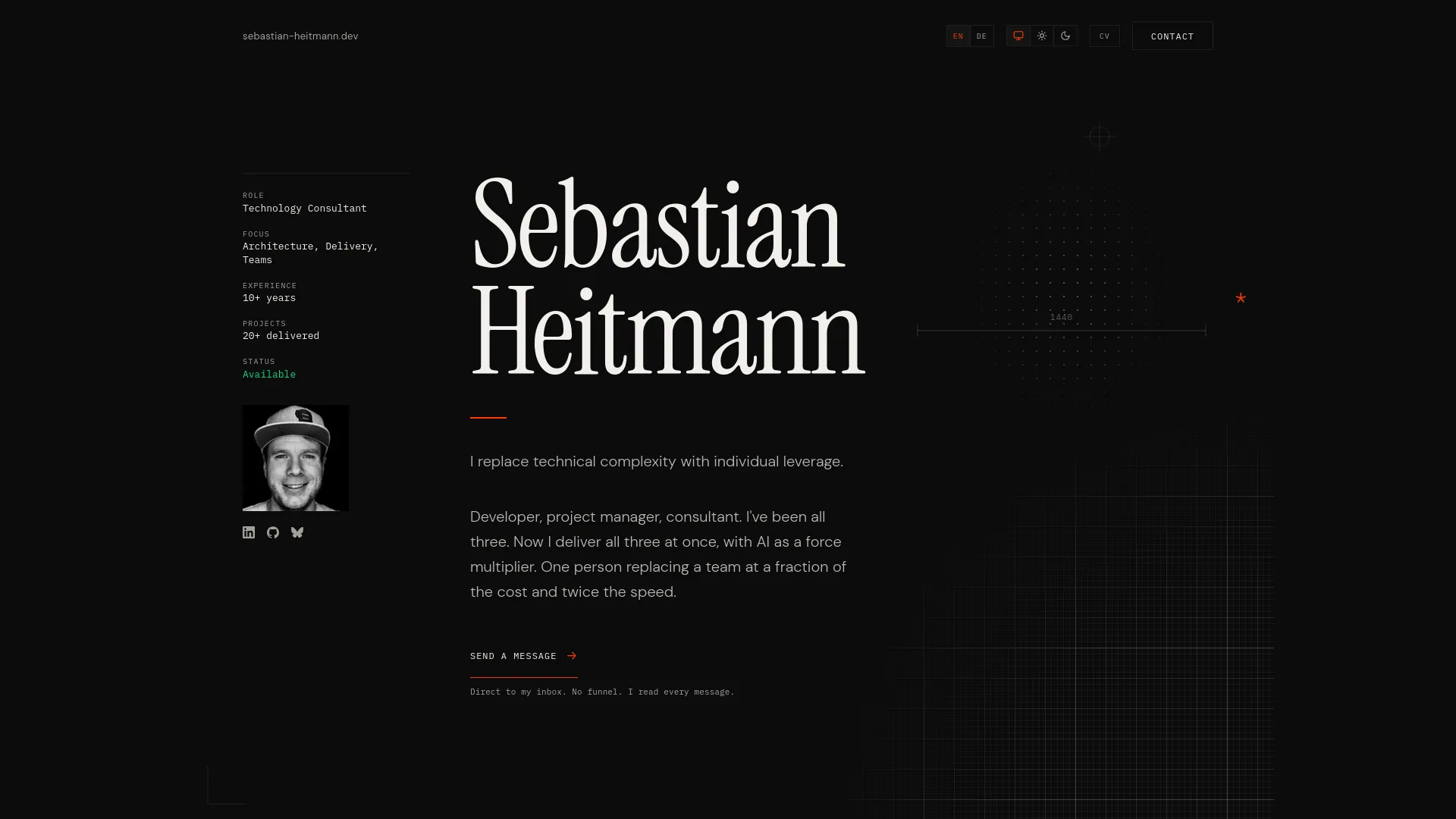 Desktop view